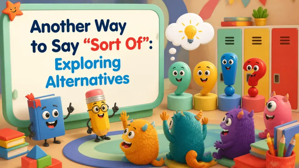 another way to say sort of