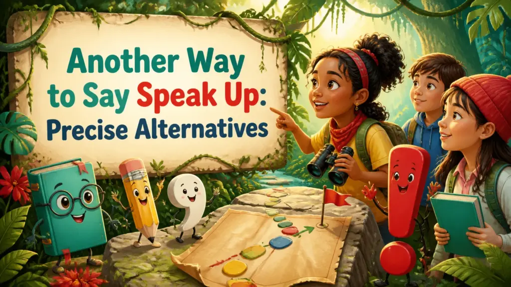 another way to say speak up