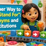 another way to say stand for