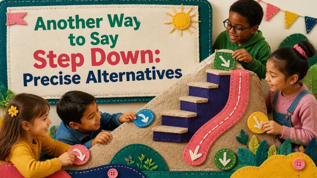 another way to say step down