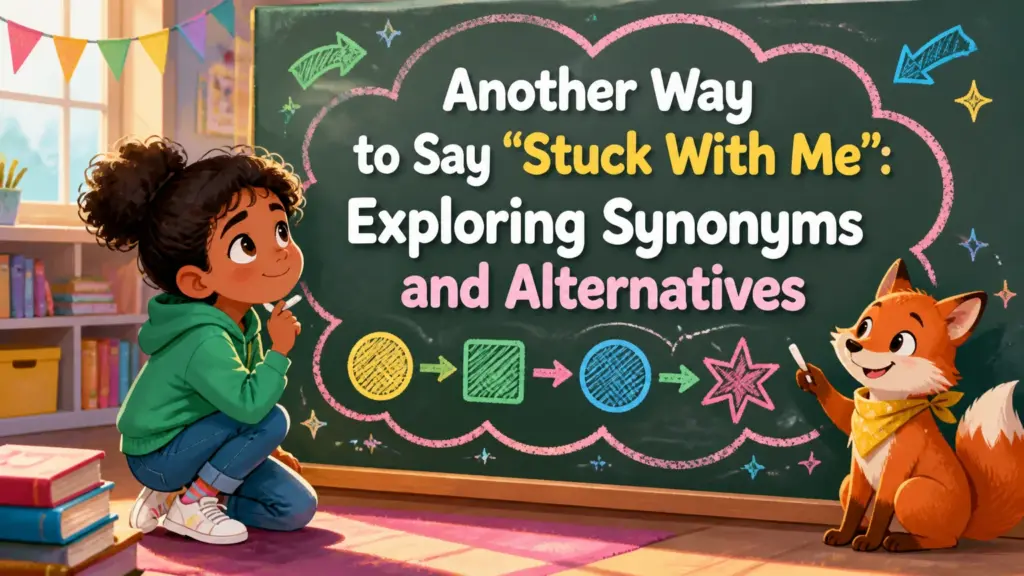 another way to say stuck with me