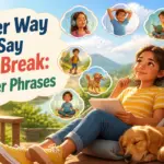 another way to say take a break