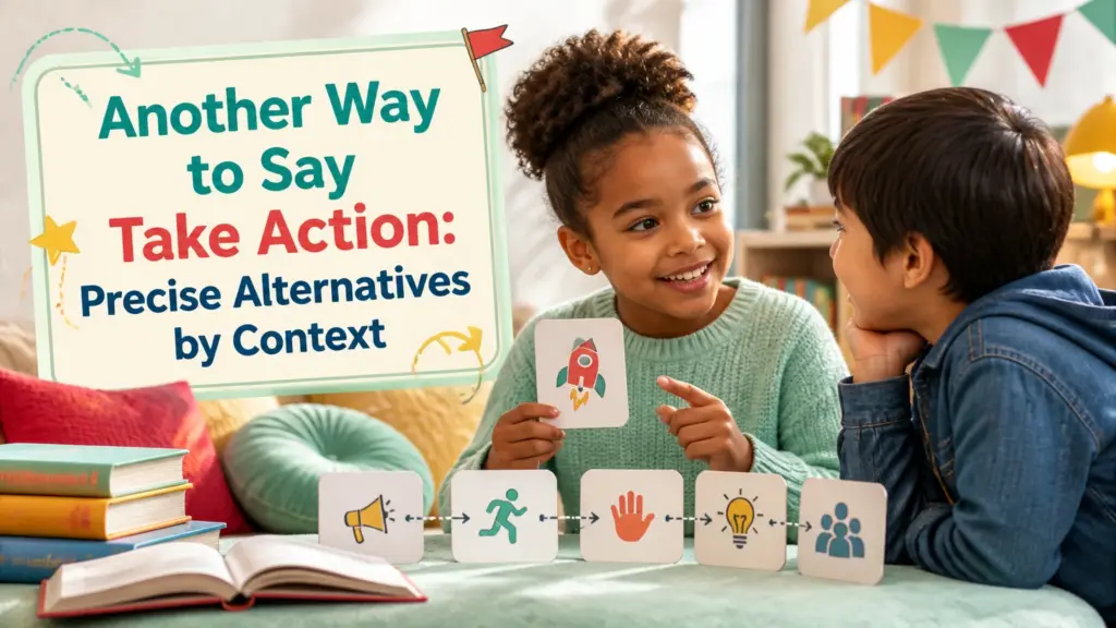 another way to say take action