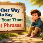 another way to say take your time