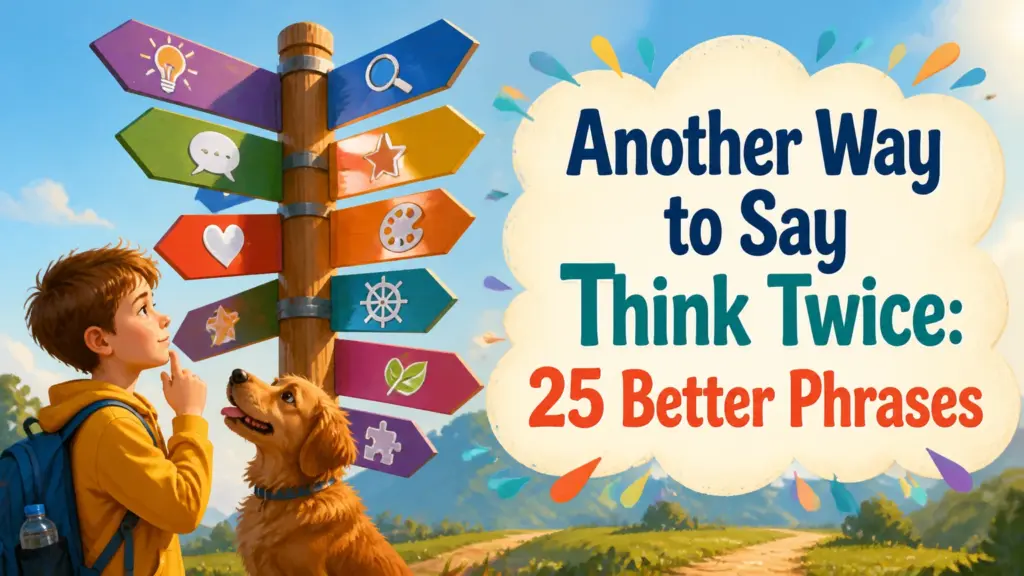 another way to say think twice