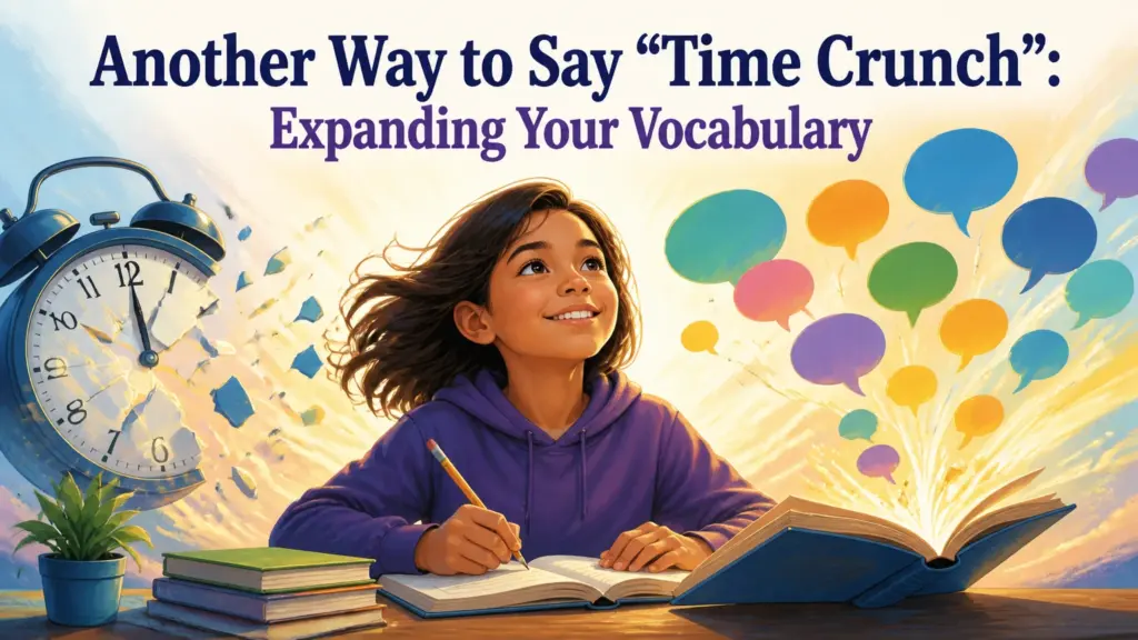 another way to say time crunch
