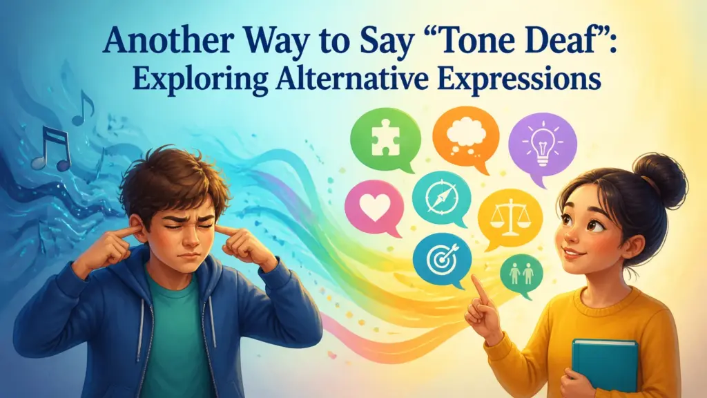 another way to say tone deaf