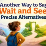 another way to say wait and see