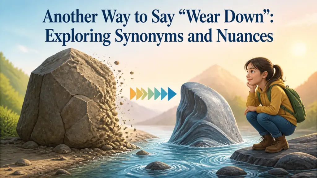 another way to say wear down