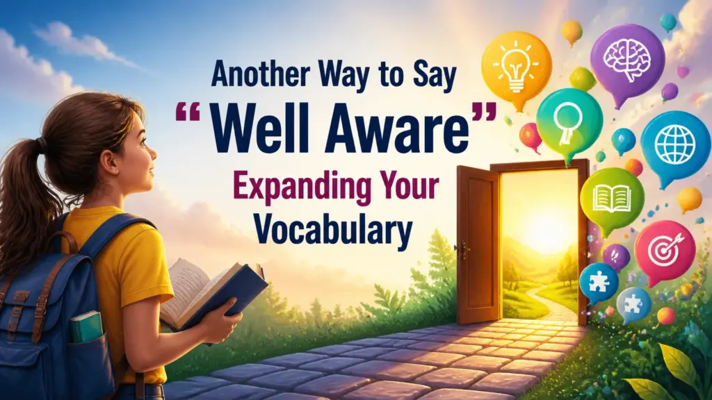 another way to say well aware