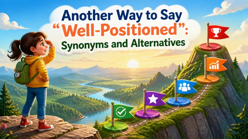 another way to say well positioned