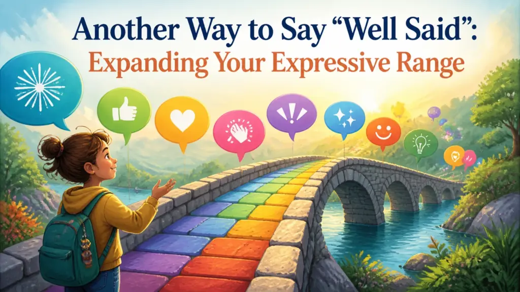 another way to say well said