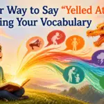 another way to say yelled at