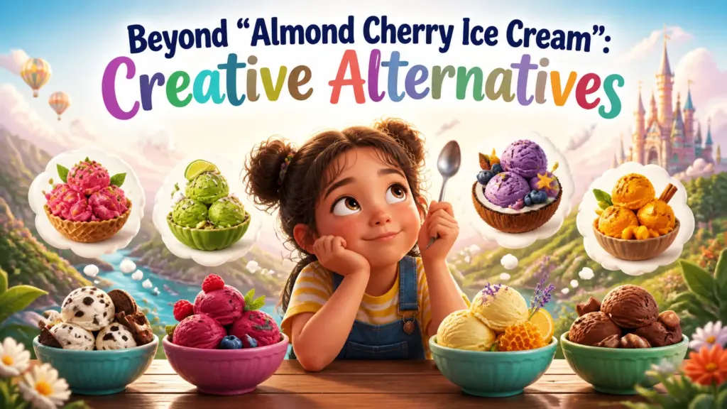 another way to say almond cherry ice cream