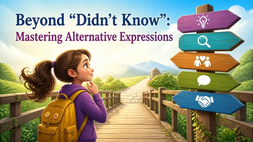 another way to say didnt know