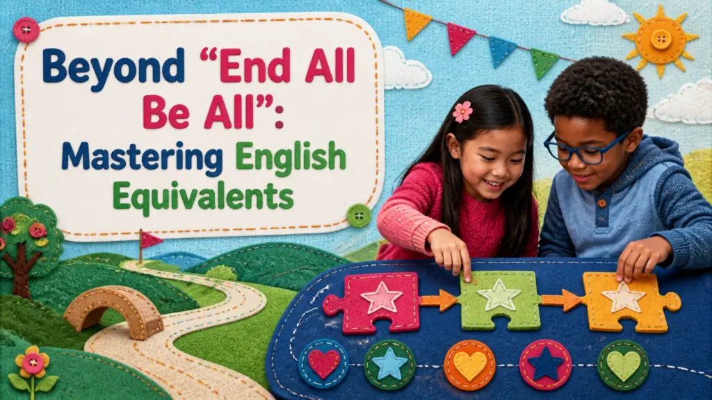 another way to say end all be all