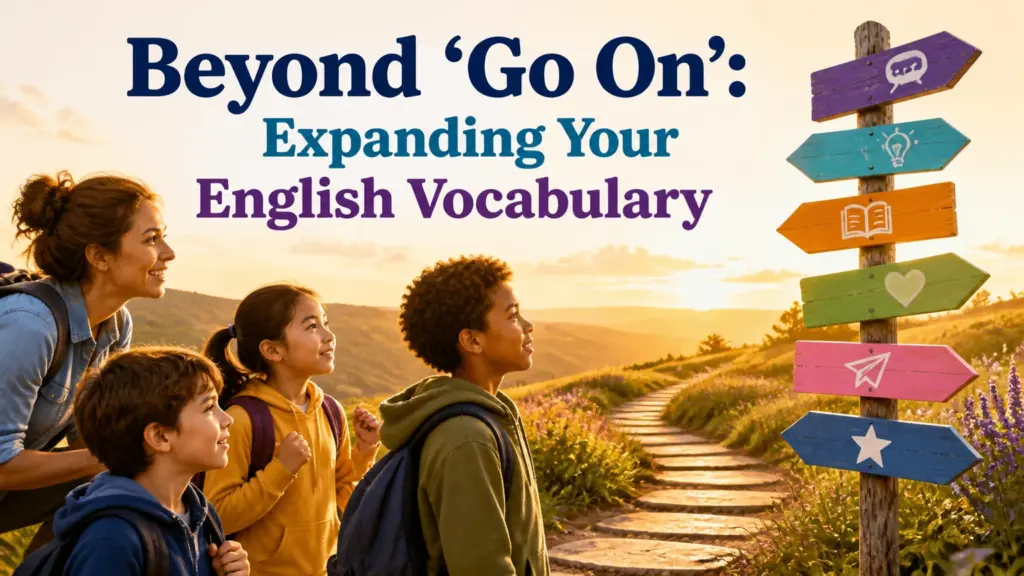 another way to say go on
