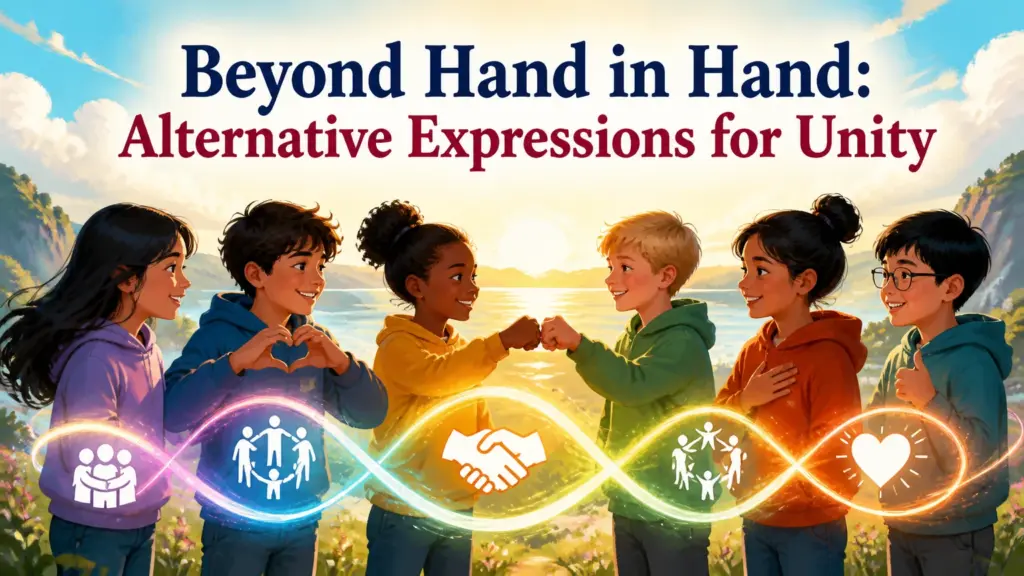 another way to say hand in hand