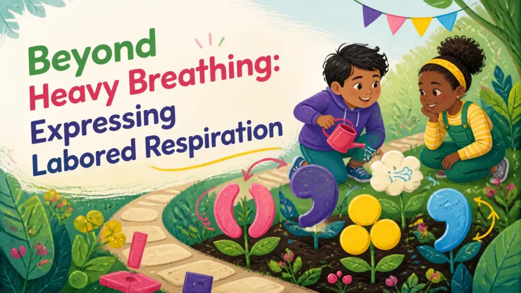 another way to say heavy breathing