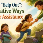 another way to say help out