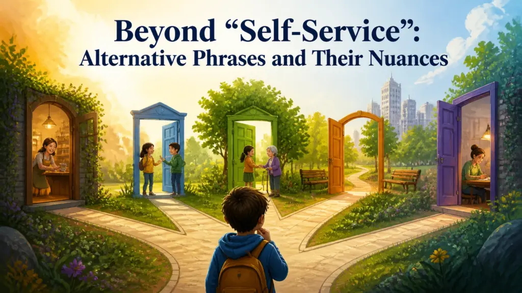 another way to say self service