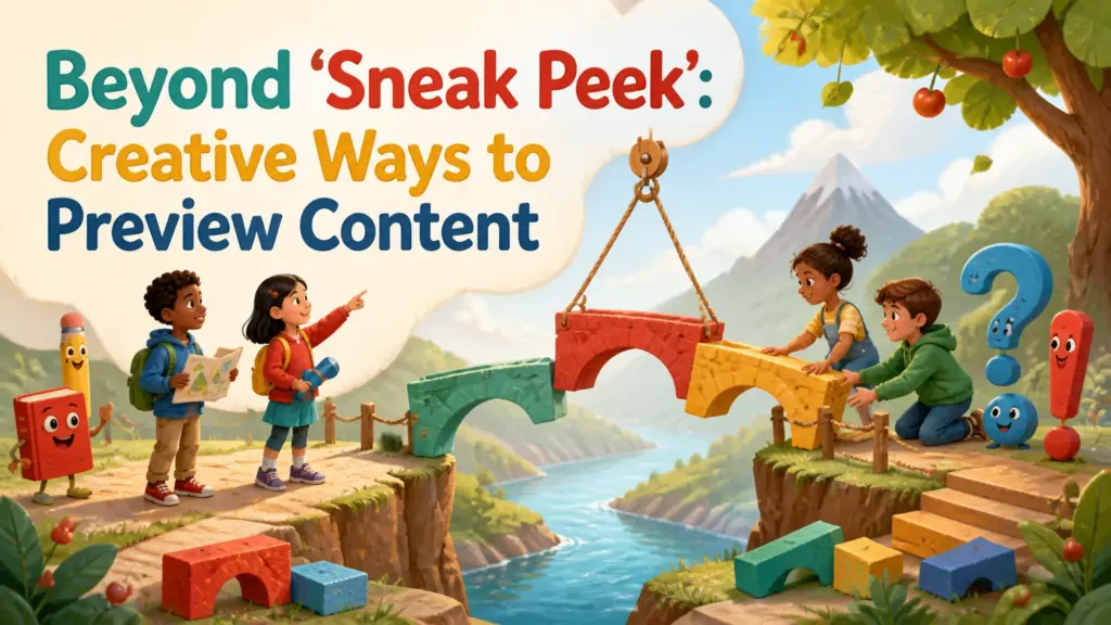 another way to say sneak peek