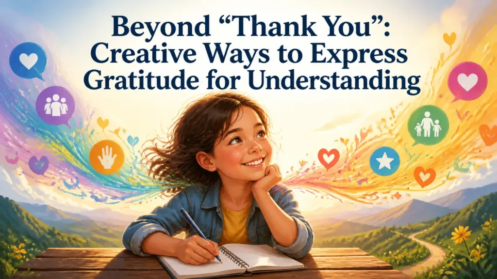 another way to say thank you for understanding