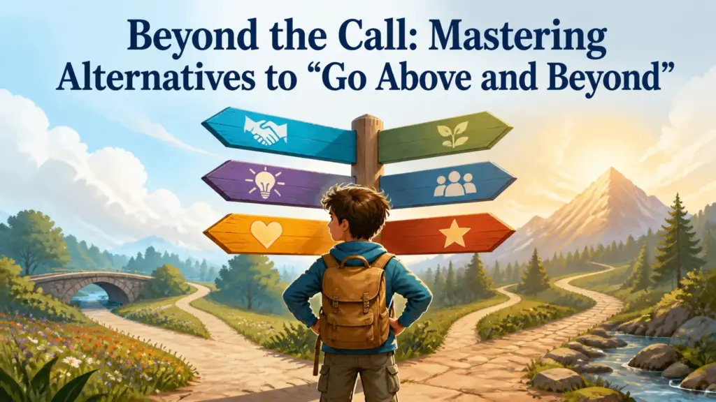 another way to say go above and beyond