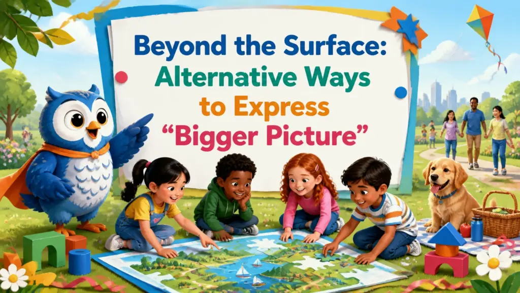 another way to say bigger picture
