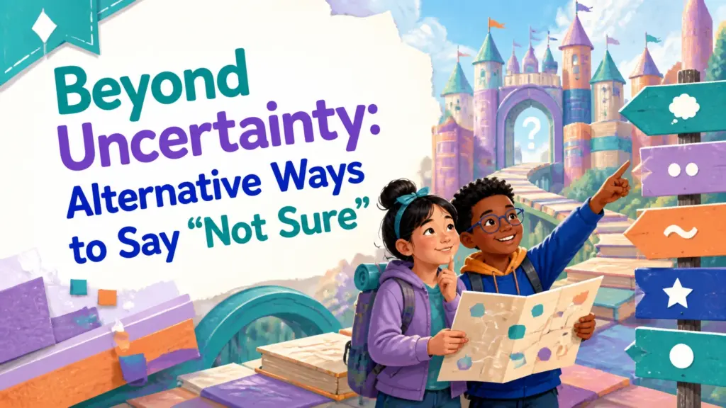 another way to say not sure