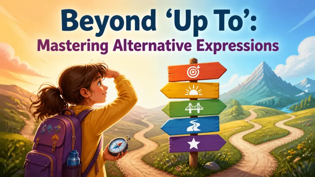 another way to say up to