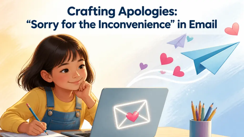 how to say sorry for the inconvenience in an email