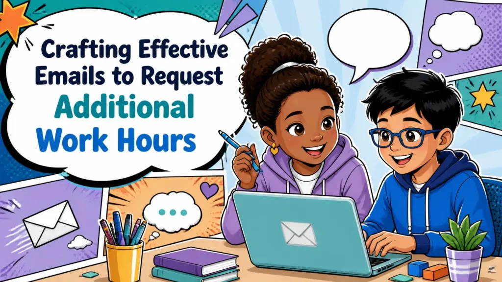 how to ask for more hours at work email examples