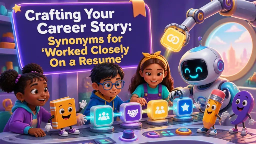 whats a synonym for worked closely on a resume