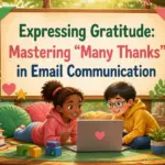how to say many thanks in an email