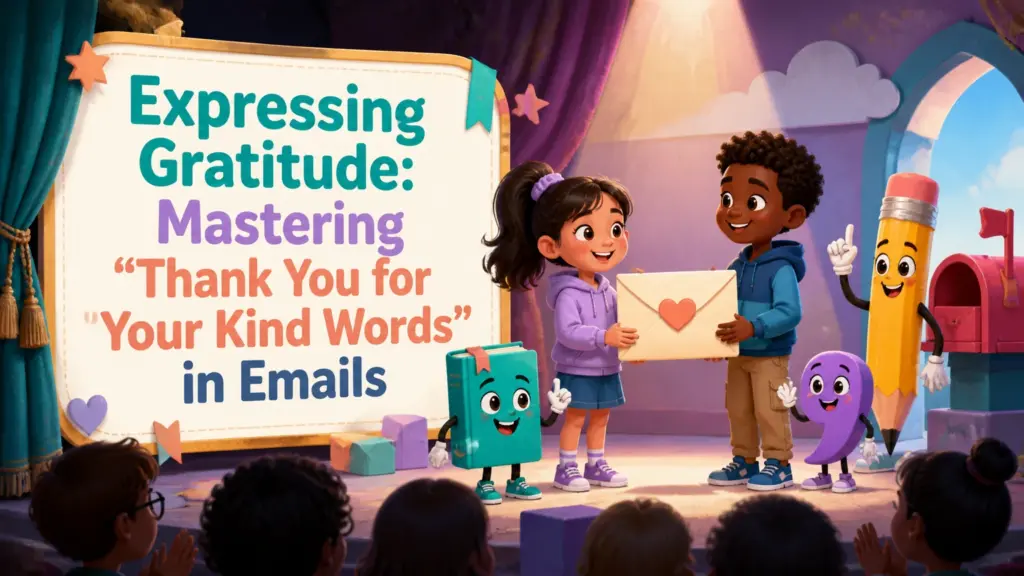 how to say thank you for the kind words in an email