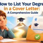 how to say you have a degree in a cover letter