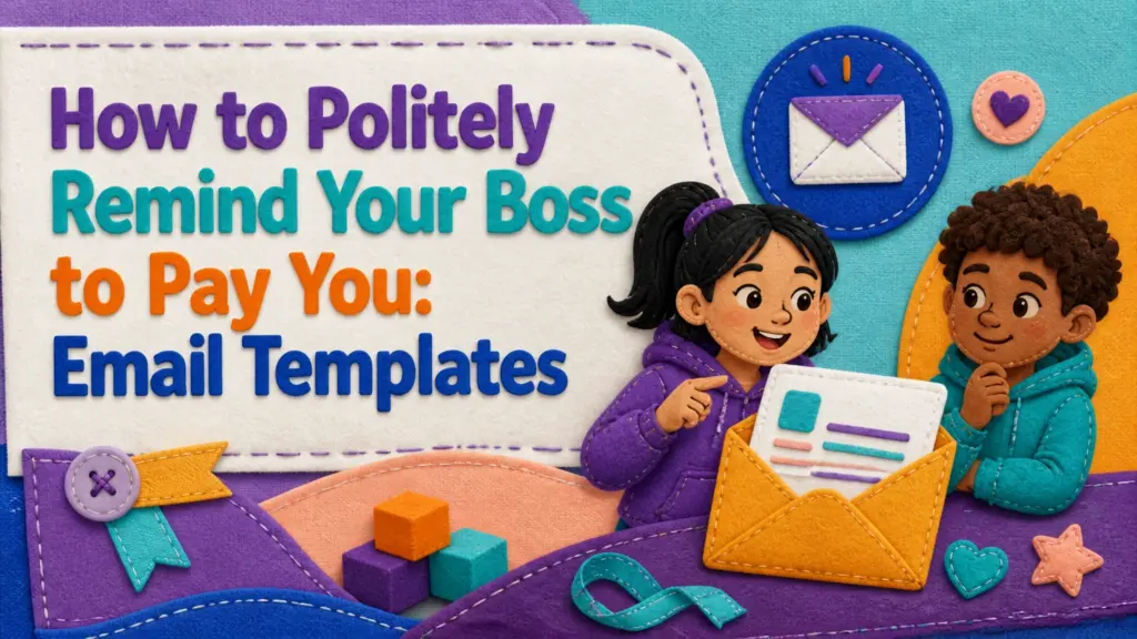 how to politely remind your boss to pay you email samples