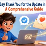 how do you say thank you for the update in an email