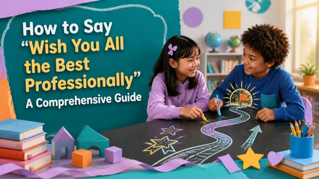 how to say wish you all the best professionally
