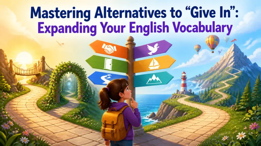 another way to say to give in
