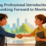 how to say looking forward to meeting you professionally