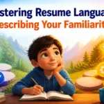 how to say youre familiar with something on a resume
