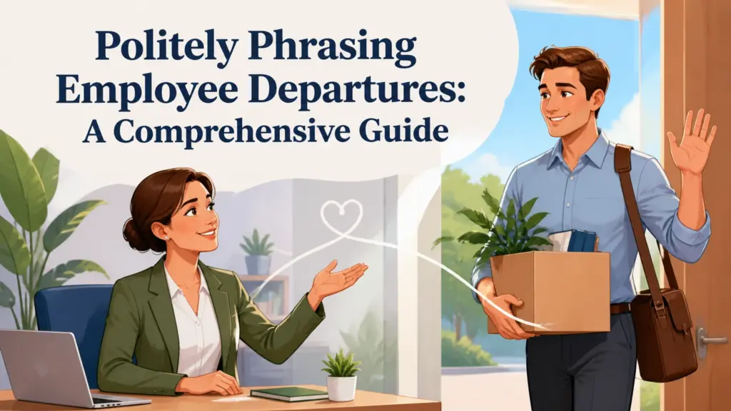 how to politely say someone left the company
