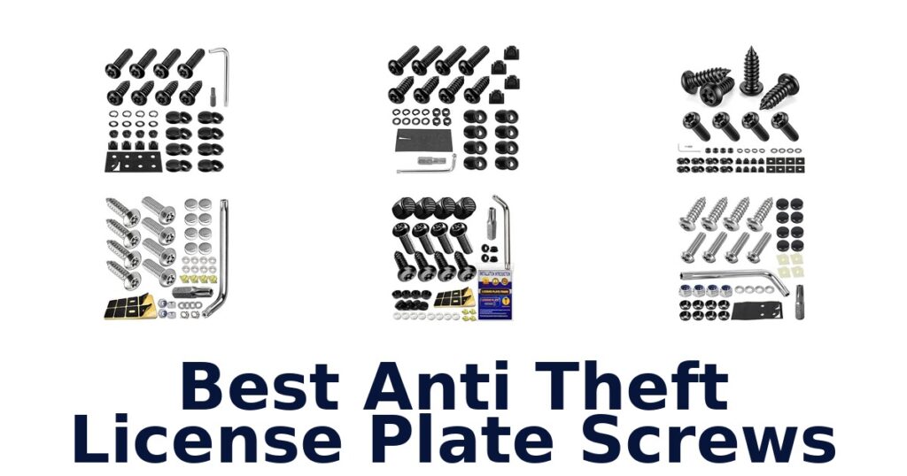 Best Anti Theft License Plate Screws