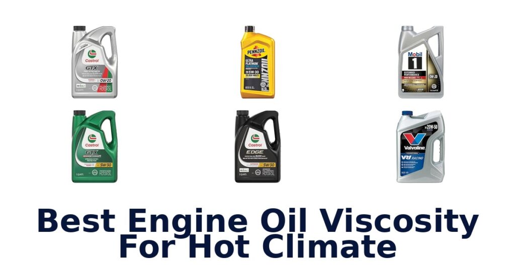 Best Engine Oil Viscosity For Hot Climate