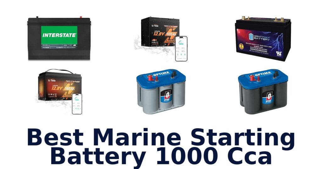 Best Marine Starting Battery 1000 Cca