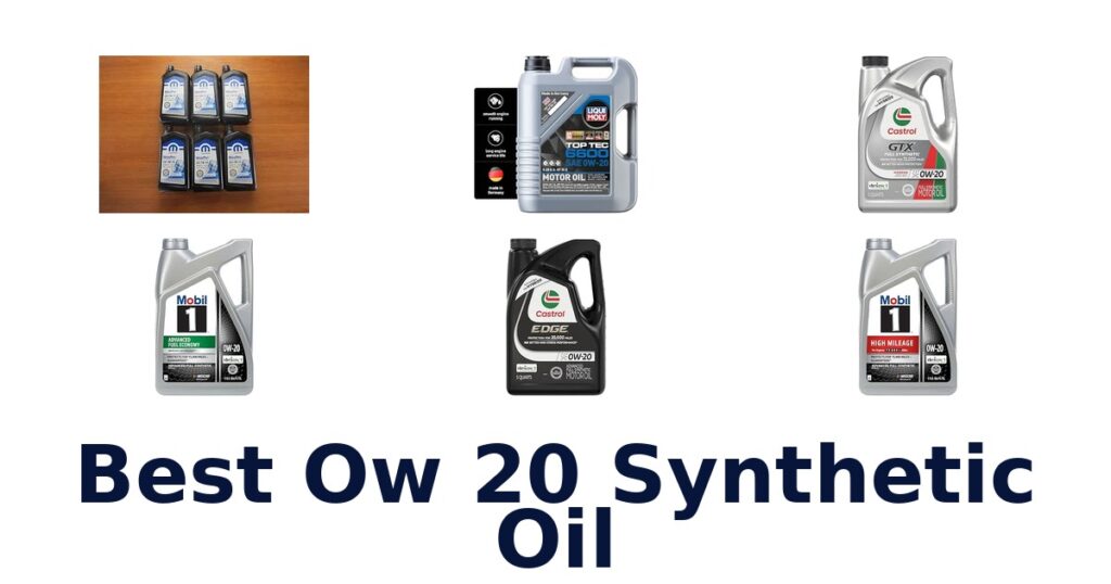 Best Ow 20 Synthetic Oil