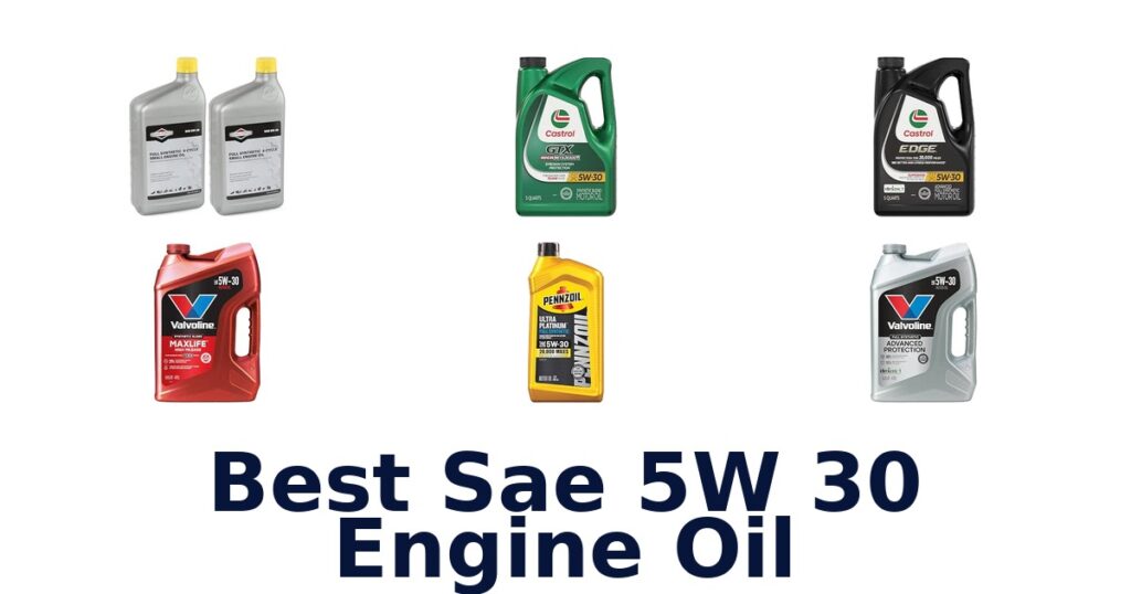 Best Sae 5W 30 Engine Oil